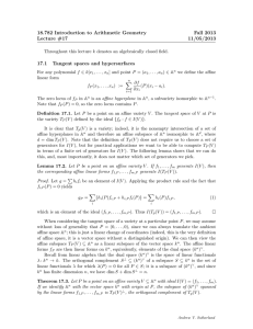 18.782 Introduction to Arithmetic Geometry Fall 2013 Lecture #17 11/05/2013