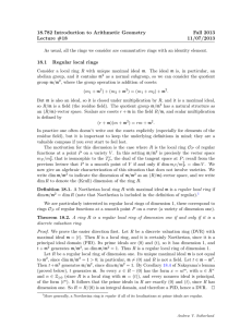 18.782 Introduction to Arithmetic Geometry Fall 2013 Lecture #18 11/07/2013