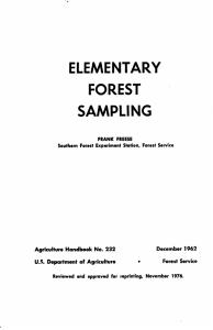 ELEMENTARY FOREST SAMPLING December  1962