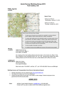 Aerial Survey Working Group 2015 Fort Collins, CO  FINAL Agenda