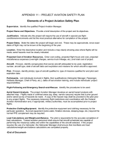 APPENDIX 11 – PROJECT AVIATION SAFETY PLAN