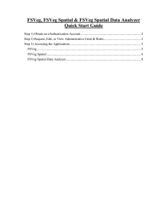 FSVeg, FSVeg Spatial &amp; FSVeg Spatial Data Analyzer Quick Start Guide