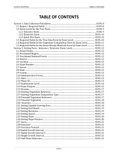 TABLE OF CONTENTS