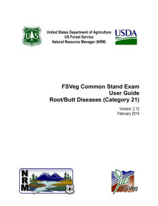 FSVeg Common Stand Exam User Guide Root/Butt Diseases (Category 21)