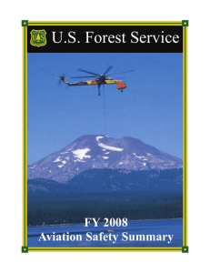 U.S. Forest Service  FY 2008 Aviation Safety Summary