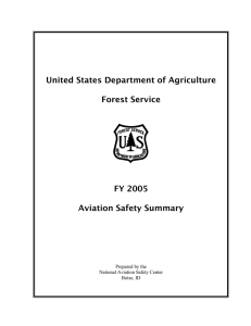 United States Department of Agriculture Forest Service FY 2005