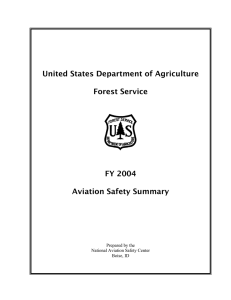 United States Department of Agriculture Forest Service FY 2004