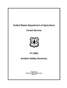 United States Department of Agriculture Forest Service FY 2002