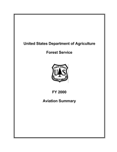 United States Department of Agriculture Forest Service FY 2000