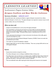 L e s s o n s   L... Southwestern Region Aviation Safety Summary of Incident
