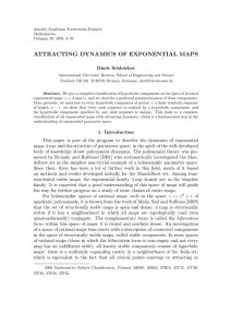 ATTRACTING DYNAMICS OF EXPONENTIAL MAPS Dierk Schleicher