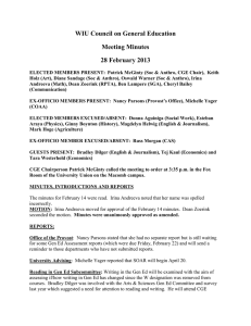 WIU Council on General Education Meeting Minutes 28 February 2013