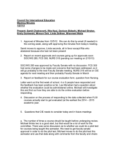 Council for International Education Meeting Minutes 1/27/13