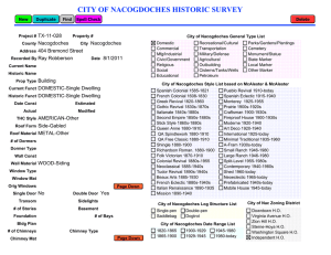 CITY OF NACOGDOCHES HISTORIC SURVEY TX-11-028 Nacogdoches 404 Bremond Street