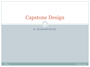 Capstone Design 1 June 6, 2015