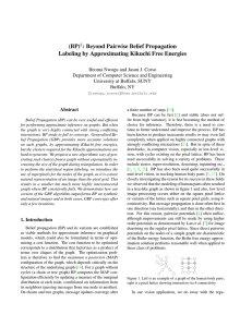 (BP) : Beyond Pairwise Belief Propagation Labeling by Approximating Kikuchi Free Energies