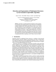 Detection and Segmentation of Pathological Structures by the Extended Graph-Shifts Algorithm