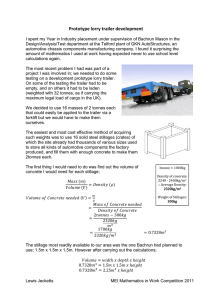 Prototype lorry trailer development