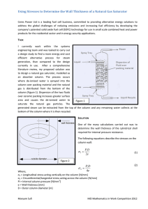 Using Stresses to Determine the Wall Thickness of a Natural...