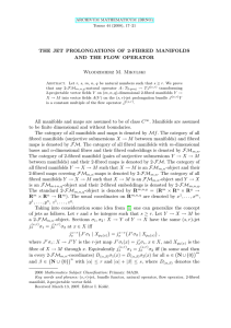THE JET PROLONGATIONS OF 2-FIBRED MANIFOLDS AND THE FLOW OPERATOR