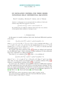 ON OSCILLATION CRITERIA FOR THIRD ORDER NONLINEAR DELAY DIFFERENTIAL EQUATIONS
