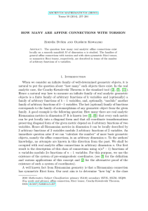 HOW MANY ARE AFFINE CONNECTIONS WITH TORSION