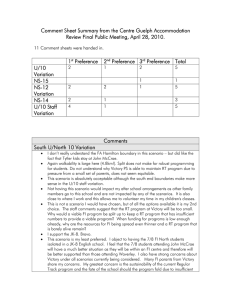 Comment Sheet Summary from the Centre Guelph Accommodation