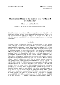 Classiﬁcation of ﬂocks of the quadratic cone over ﬁelds of