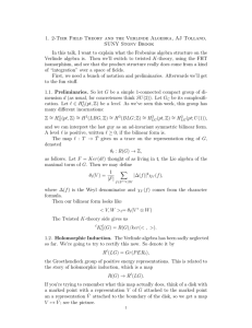 1. 2-Tier Field Theory and the Verlinde Algebra, AJ Tolland,