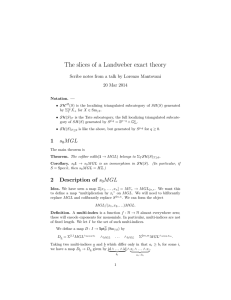The slices of a Landweber exact theory 20 Mar 2014