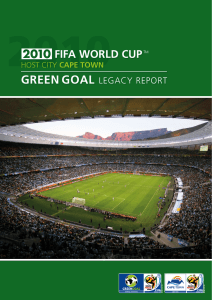 2010 GREEN GOAL  FIFA WORLD CUP