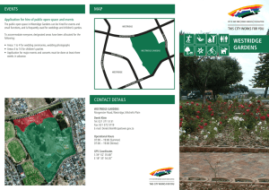 MAP EVENTS Application for hire of public open space and events