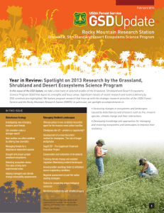 GSD Year in Review: Spotlight on 2013 Research by the Grassland,
