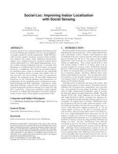 Social-Loc: Improving Indoor Localization with Social Sensing