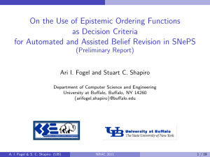 On the Use of Epistemic Ordering Functions as Decision Criteria