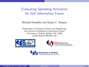 Evaluating Spreading Activation for Soft Information Fusion