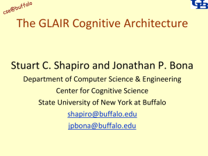 The GLAIR Cognitive Architecture Stuart C. Shapiro and Jonathan P. Bona