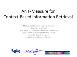 An F-Measure for Context-Based Information Retrieval