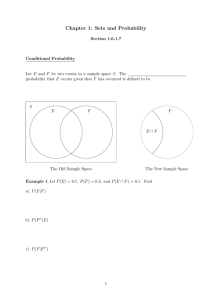 Chapter 1: Sets and Probability