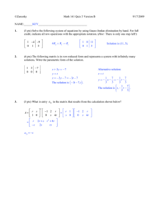 ©Zarestky Math 141 Quiz 3 Version B 9/17/2009 NAME:______