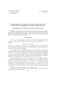 67, 1 (2015), 26–38 March 2015 MAPPINGS IN ORDERED PARTIAL METRIC SPACES