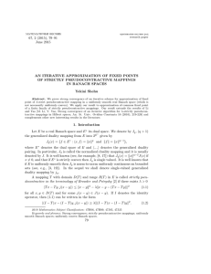 67, 2 (2015), 79–91 June 2015 AN ITERATIVE APPROXIMATION OF FIXED POINTS