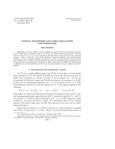 67, 4 (2015), 269–276 December 2015 PARTIAL ISOMETRIES AND NORM EQUALITIES FOR OPERATORS