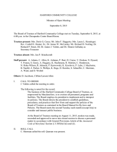 HARFORD COMMUNITY COLLEGE  Minutes of Open Meeting September 8, 2015