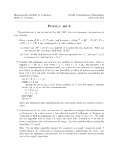 Massachusetts Institute of Technology 18.433: Combinatorial Optimization Michel X. Goemans April 27th, 2015
