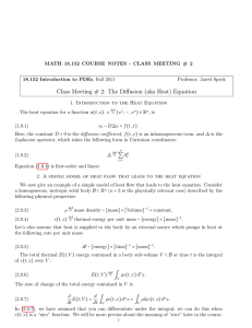 MATH 18.152 COURSE NOTES - CLASS MEETING # 2