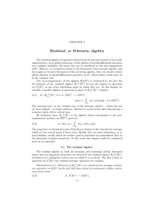 Residual, or Schwartz, algebra