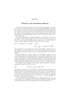 Schwartz and smoothing algebras