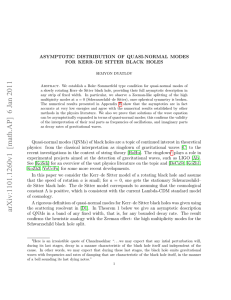 ASYMPTOTIC DISTRIBUTION OF QUASI-NORMAL MODES FOR KERR–DE SITTER BLACK HOLES