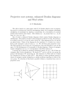 Projective root systems, enhanced Dynkin diagrams and Weyl orbits A. N. Minchenko